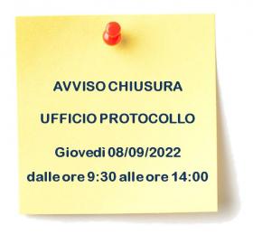 Chiusura Protocollo 08.09.22