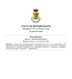 AREA VI Tributi -  AVVISO PER MANIFESTAZIONE D\'INT