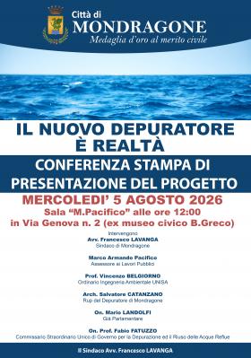 Conferenza stampa nuovo depuratore