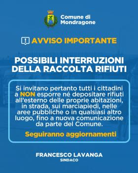 AVVISO SCIOPERO AUTOTRASPORTI RACCOLTA RIFIUTI
