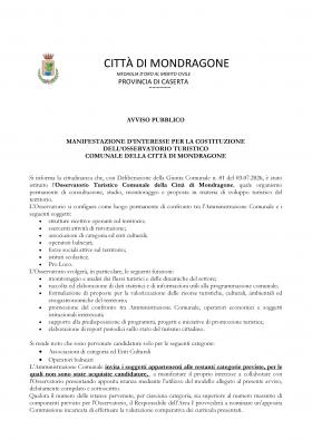 AVVISO MANIFESTAZIONE D�INTERESSE PER LA COSTITUZI